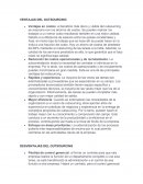 VENTAJAS DEL OUTSOURCING