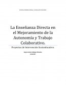 Ensayo sobre La Enseñanza Directa en el Mejoramiento de la Autonomía y Trabajo Colaborativo.