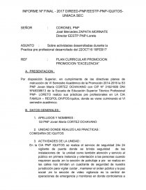 INFORME PNP. Página 1