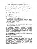 Acta de Constitución de Velas W.K.J. limitada