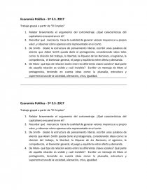 Trabajo grupal a partir de “El Empleo”. Página 1