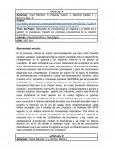 Resumen de artículos logística