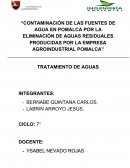 Como se d ael Tratamiento de Aguas