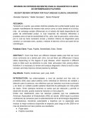 REVISION DE CRITERIOS RECIENTES PARA EL DIAGNOSTICO CLINICO DE ENFEMERDADES PULPARES