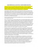 CARACTERÍSTICAS DE LA AUTO ÉTICA Y ESCRITO SOBRE SOCIO-ÉTICA