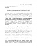 RAZONES POR LAS QUE QUIERO SER CONSEJERO ELECTORAL