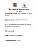 Lectura y Redacción através del Análisis del Mundo Contemporáneo