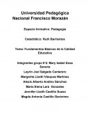Fundamentos Básicos de la Calidad Educativa