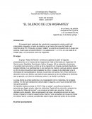 El silencio de los migrantes