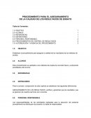 PROCEDIMIENTO PARA EL ASEGURAMIENTO DE LA CALIDAD DE LOS RESULTADOS DE ENSAYO