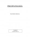 PSICOPATOLOGÍA TRASTORNO DISOCIAL