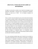 IMPACTO DE LA TECNOLOGÍA DE PUNTA SOBRE LAS MICROEMPRESAS