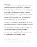 Rol del Psicologo organizacional