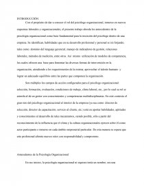 Rol del Psicologo organizacional. Página 1