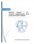México y el sistema de administrativo de control de calidad