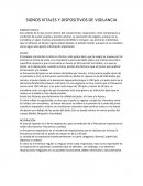 Signos vitales y dispositivos de vigilancia