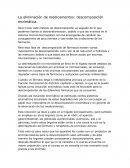 La eliminación de medicamentos: descomposición enzimática