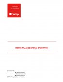 INFORME TALLER DE SISTEMAS OPERATIVOS II