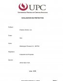Trabajo EVALUACION DE PROYECTOS