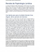 Revista de Papirología Jurídica