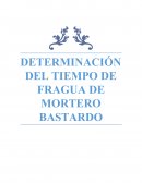 DETERMINACIÓN DEL TIEMPO DE FRAGUA DE MORTERO BASTARDO