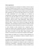 Cultura organización - Reseña
