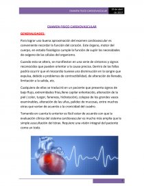 EXAMEN FISICO CARDIOVASCULAR. Página 1