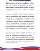 Departamento de compra de suplidora de materiales escolares