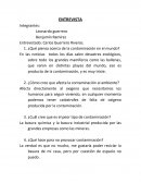 Entrevista acerca de la contaminacion ambiental