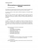 EFECTO DEL SIGNIFICADO EN LA EFICIENCIA DE LA RECUPERACIÓN DE LA INFORMACIÓN