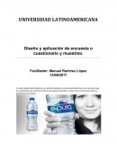 Diseño y aplicación de encuesta o cuestionario y muestreo