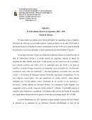 Reseña - Federalismo Liberal en Argentina