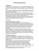 TOXICOLOGÍA INDUSTRIAL. CONCEPTOS BÁSICOS DE TOXICOLOGÍA