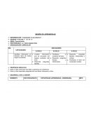 SESIÓN DE APRENDIZAJE