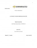 Actividad Escrito sobre organización