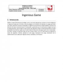 Ingenious Game. Página 1