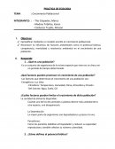 PRACTICA DE ECOLOGIA Crecimiento Poblacional