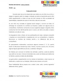 Evaluación inicial de lo aprendido. Página 1
