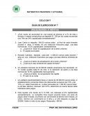 GUÍA DE EJERCICIOS ANUALIDADES O RENTAS