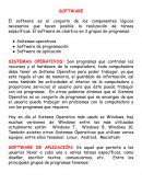 Sofware. SOFTWARE DE APLICACIÓN