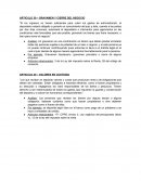 ARTICULO GRAVAMEN Y CIERRE DEL NEGOCIO