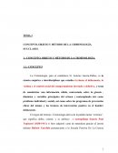 CONCEPTO, OBJETO Y MÉTODO DE LA CRIMINOLOGÍA