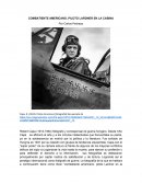 COMBATIENTE AMERICANO, PILOTO LARDNER EN LA CABINA