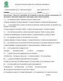 Coloca en el paréntesis de la izquierda la letra que conteste correctamente a la aseveración
