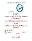 Tarea Los 7 Hábitos De La Gente Altamente Efectiva