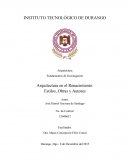 Fundamentos de Investigación. Arquitectura en el Renacimiento