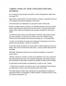 TUMBES: PENAL NO TIENE CAPACIDAD PARA MAS INTERNOS.