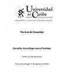 Técnicas de hospedaje. Tarea: La alta dirección