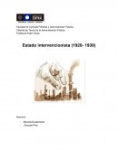 Estado intervencionista (1920- 1938)