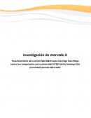 Analisis Investigación de mercado II
